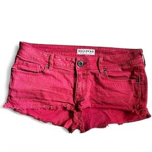 Bullhead Women's Vibrant Pink Jean Shorts